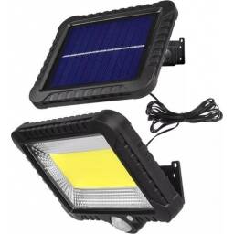 Foco Led Panel Solar Exterior Sensor Movimiento Control 