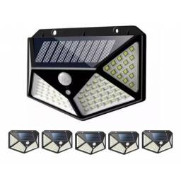 Pack X5 Foco Exterior Solar 100 Led Con Sensor De Movimiento 