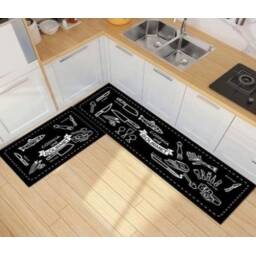 Set De Alfombras P Cocina 2 Piezas 120x50 80x50cm