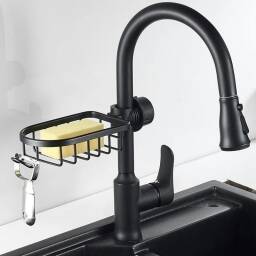 Soporte Organizador de Esponjas Jabonera Ajustable Para Ducha o Grifo Cocina