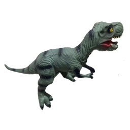 Dinosaurio T Rex Mediano De Goma Con Sonido Real 35cm Largo X 27cm Altura