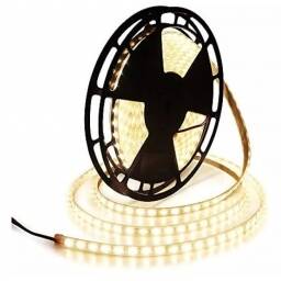 Tira Led Luz Blanca Clida Con Transformador 220v Rollo 5mts 