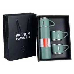 Set Termo 500ml Y 3 Mini Tazas Vaso Trmico Calidad