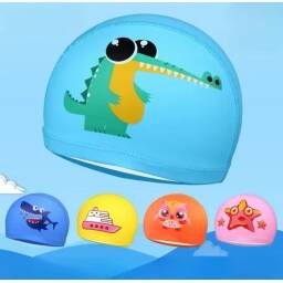 Gorra De Natacin Piscina Bao Infantil Nios Tela Suave 