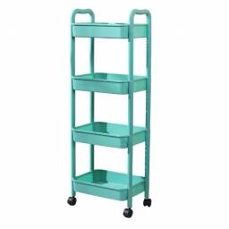 Carrito Organizador Multiuso 4 Estantes Con Ruedas Cocina Bao