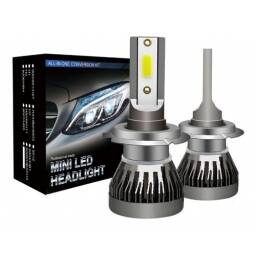 Kit Led H7 Lamparas Luces Auto Corta Larga 6500k 3800lm 